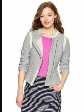 New XS Gap soft terry moto jacket